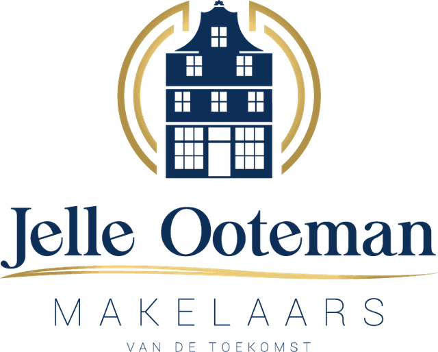 Jelle Ooteman Makelaars logo blauw
